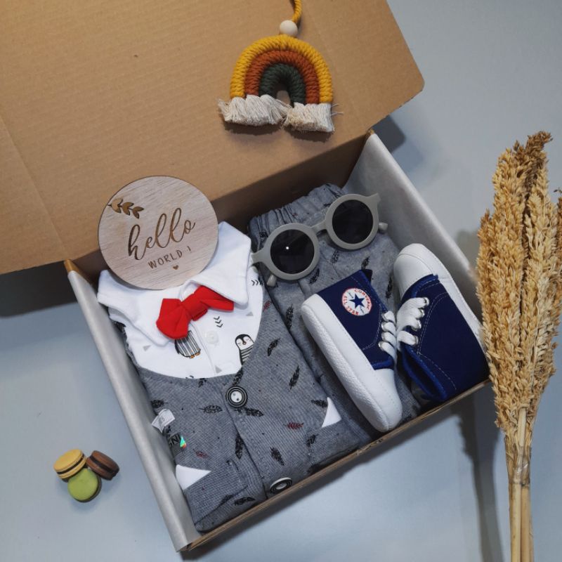 Exclussive Baby Boy Hampers / Kado Lahiran / Hampers Bayi/ Kado Bayi/ Kado Bayi Laki-Laki/ Baju Bayi-5