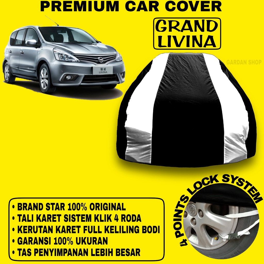 Body Cover GRAND LIVINA Sarung Strip SILVER Penutup Pelindung Bodi Mobil Nissan Grand Livina PREMIUM