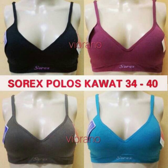 Bh Sorex 65002 Kawat Busa Size 34 36 38 40 Premium Import / Bra Wanita Original Sorex 65002 Kawat