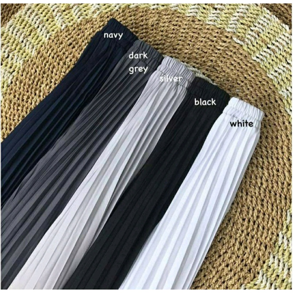 Rok Plisket KOREAN CREPE / Rok Prisket CREPE LYCRA / Maxi Skirt