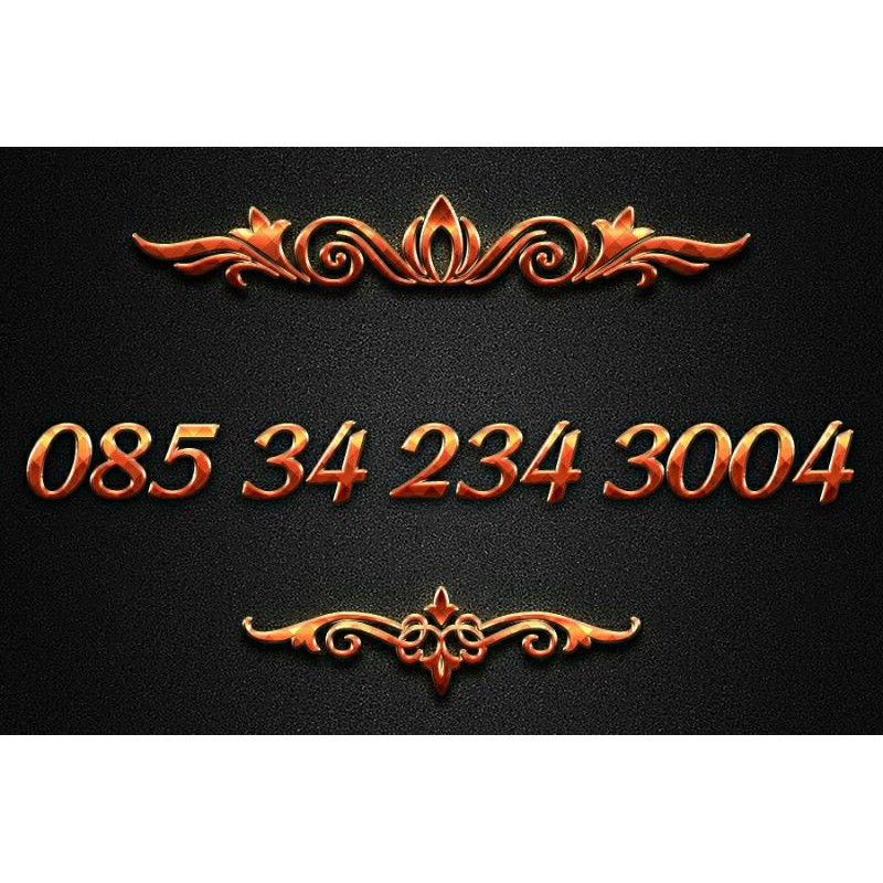 Nomor cantik As telkomsel seri rapi urut 234 3004