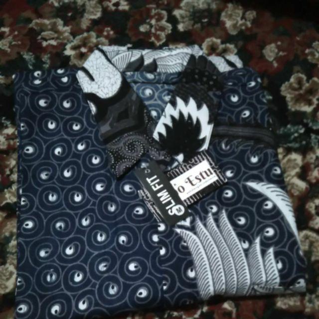 Kemeja Batik Pria Ppbtk07 Wsa04 Lengan Panjang /kemejapria/kemejabatik/batikpria/kemejabatikslimfit