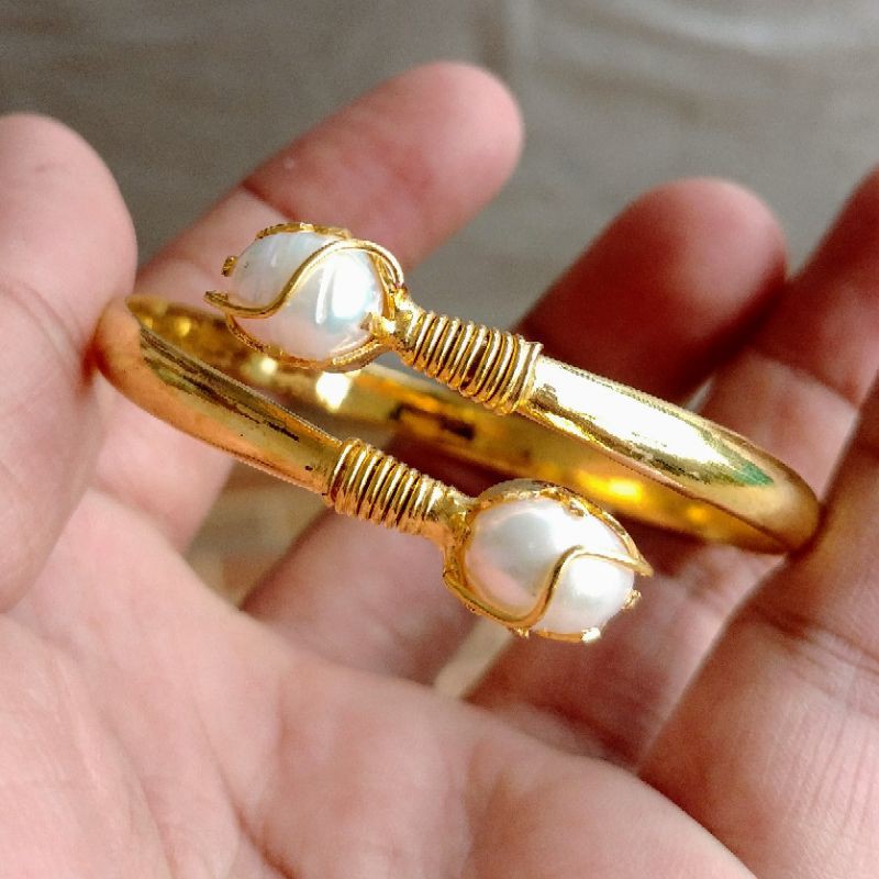 Gelang Mutiara Air Tawar Silih Asih Goldplated 24k