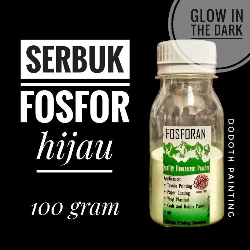 

Serbuk Fosfor Glow In The Dark Hijau 100 gram