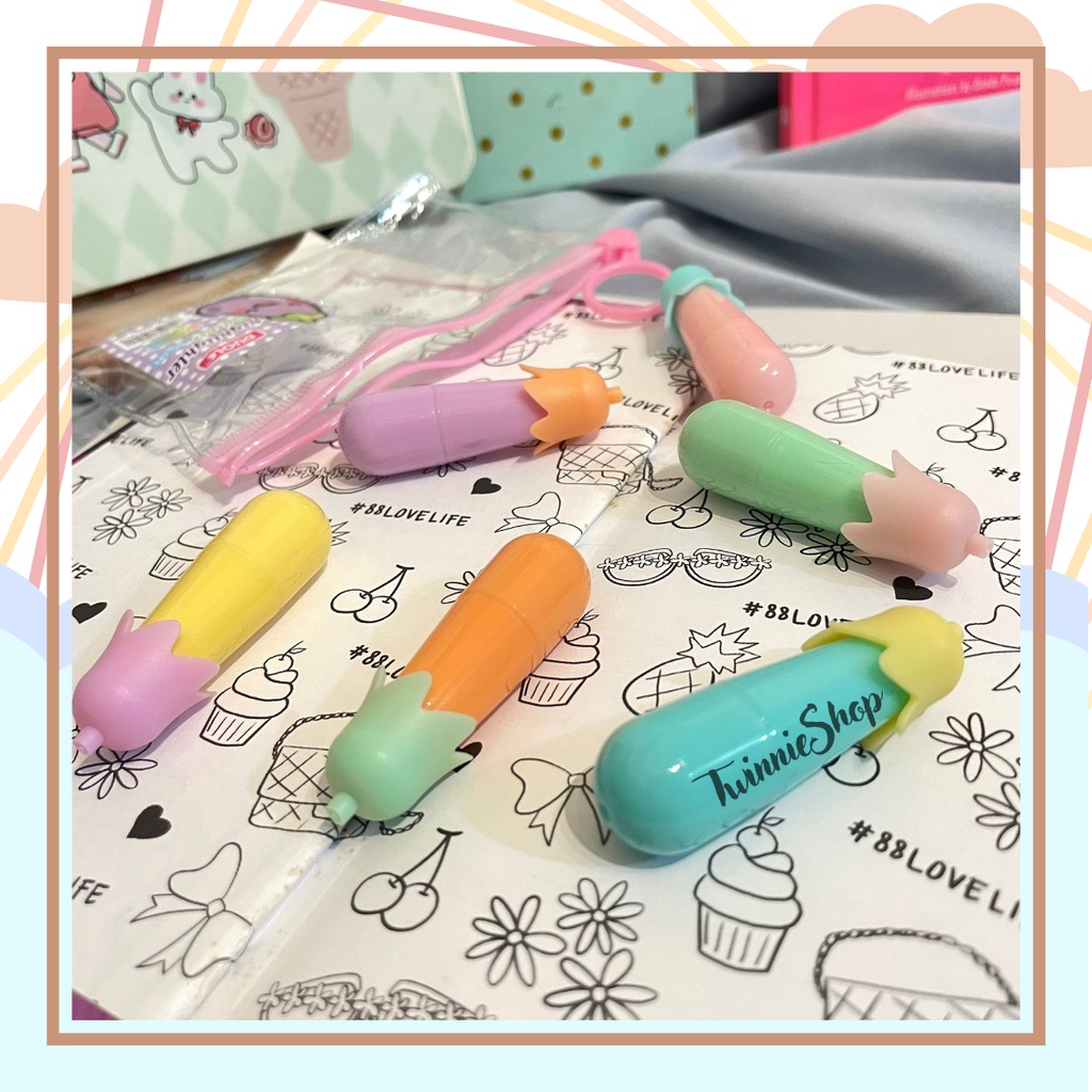 

STABILO UNIK TERONG 1 SET ISI 6 PCS ADA 6 WARNA PASTEL HIGHLIGHTER TEXTLINER EGGPLANT LUCU IMUT CANTIK BISA COD SOUVENIR