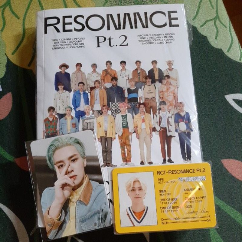 NCT RESONANCE PART 2 (DEPARTURE VER) / Pc Kun / ID Hendery