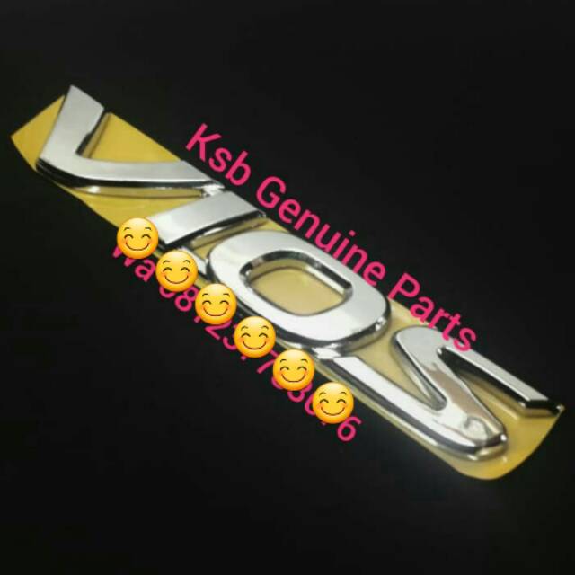 Emblem Logo Tulisan Vios Pintu Bagasi Belakang Original Asli