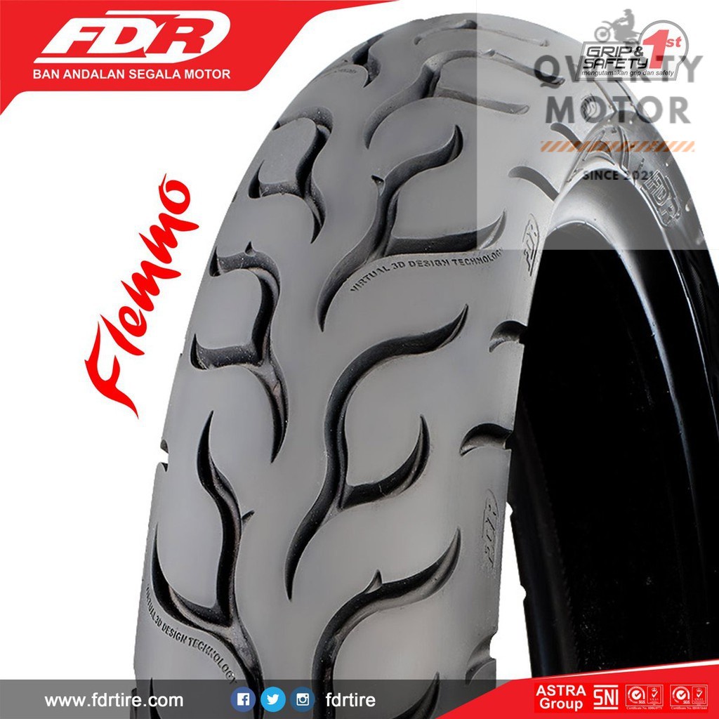 BAN LUAR FDR FLEMMO 80/90-17 TUBETYPE