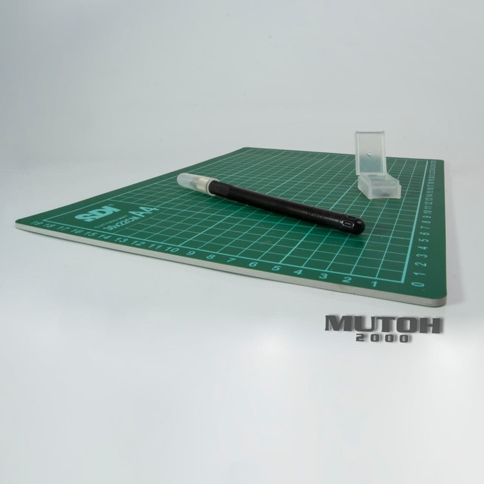 

kertas-pemotong- cutting mat a4 + cutter pen sdi -pemotong-kertas.