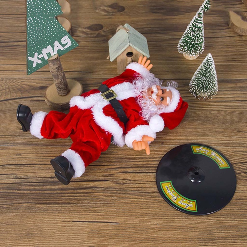 Zzz Mainan Boneka Santa Claus Elektrik Gaya Hip Hop Untuk Anak / Dewasa