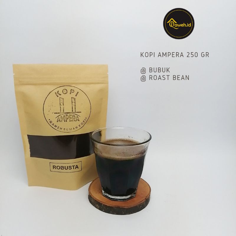 

Kopi Robusta Bubuk Ampera 250 gr