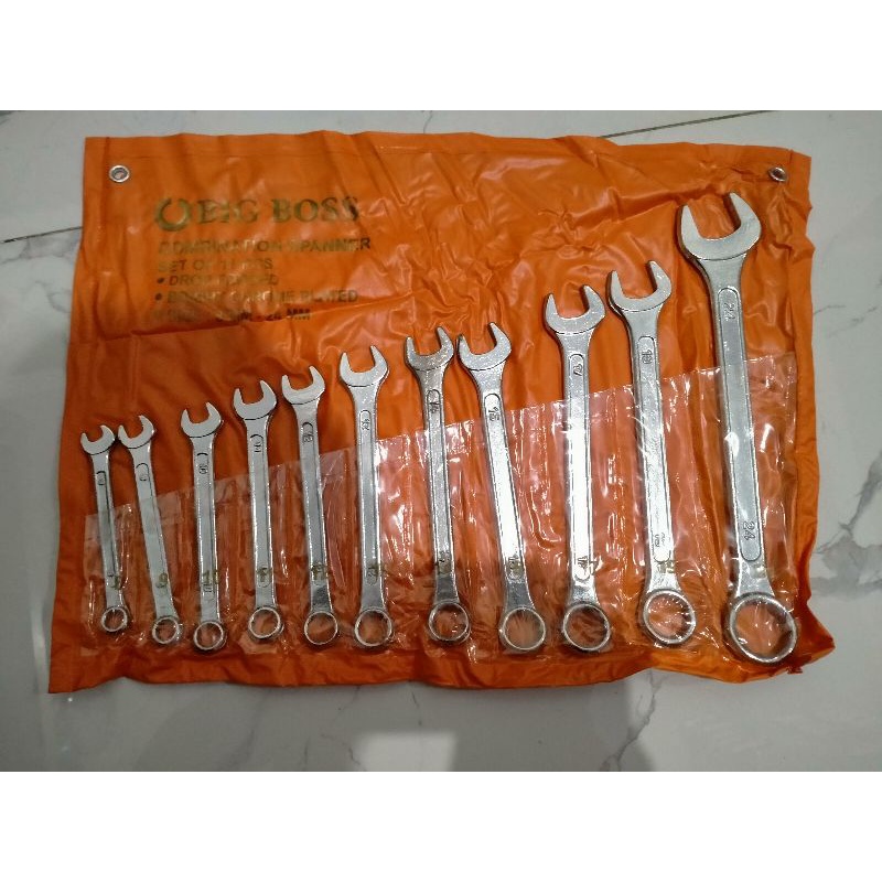 Kunci ring pas set 11pcs 8/24