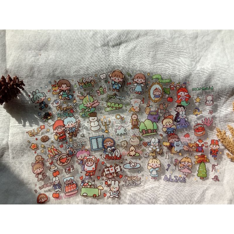 

[nyxn.kx] 1 pc mini sticker sheet tema disney