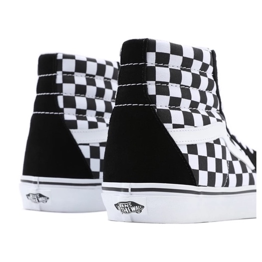 SALE DISKON! V4NS SK8-HI CHECKERBOARD BLACK/WHITE CLASSIC 100% ORIGINAL BNIB