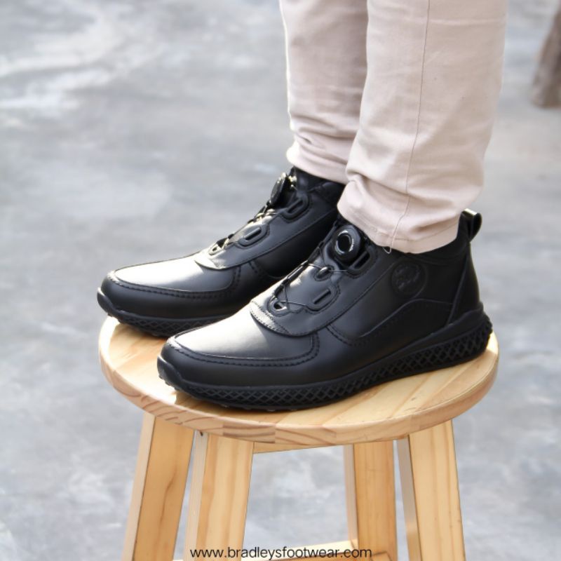 BRADLEY'S HERO - BLACK | Sneakers Pria Mahakarya Terbaru BRADLEY'S HERO 100% Original's Kulit Asli