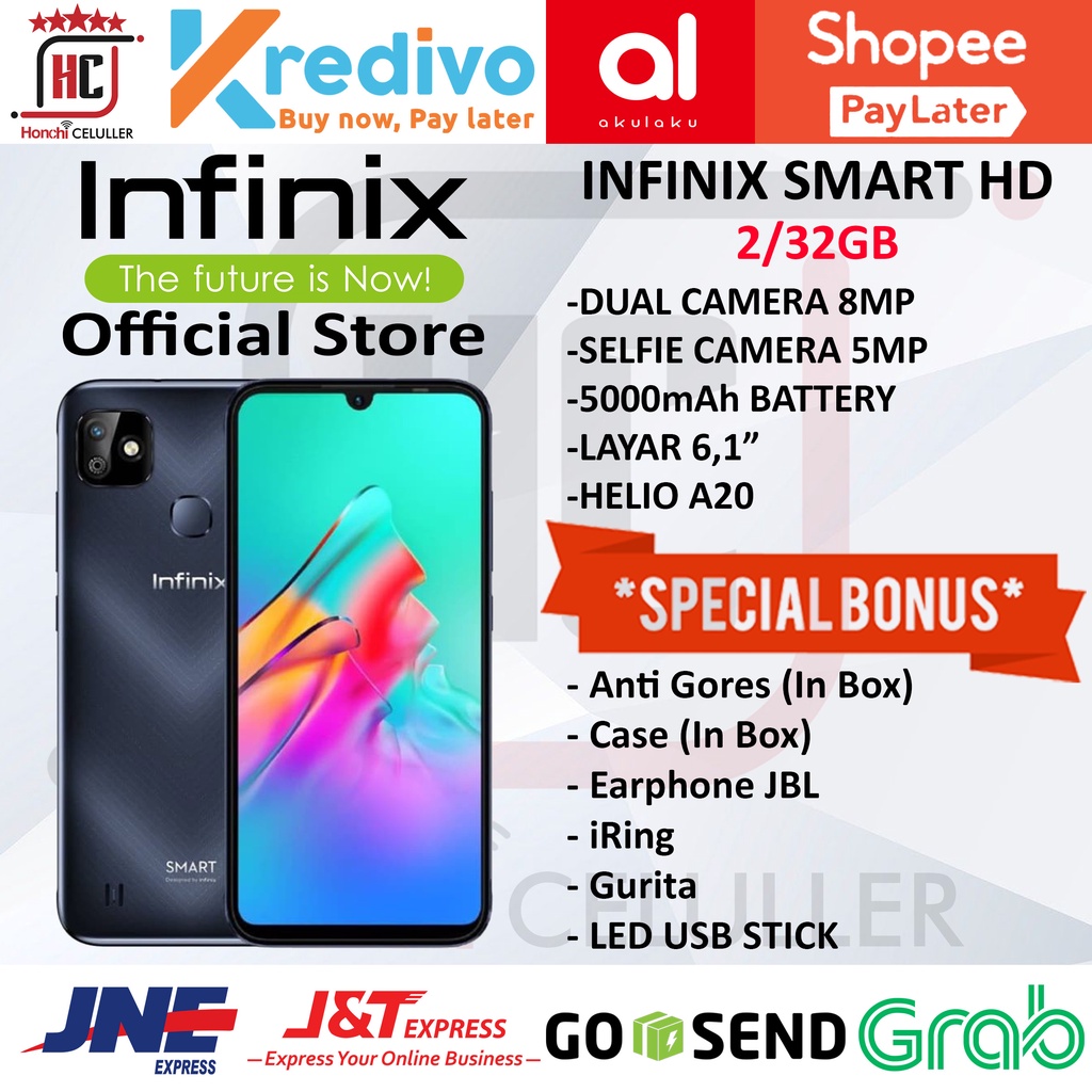 INFINIX SMART HD 2/32GB RAM 2GB ROM 32GB GARANSI RESMI INFINIX INDONESIA