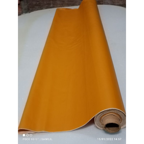 Oscar Kain Semi Kulit Sintesis Imitasi Warna Biru Servis Jok Kursi Dan Sofa - Permeter