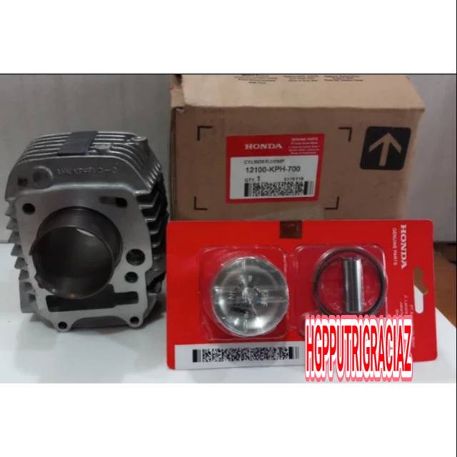 BLOK SEHER SUPRA X125 LAMA INJECTION PISTON KIT STD SUPRA X 125 FI 12100-KPH-700 ORI AHM GRACIAZ