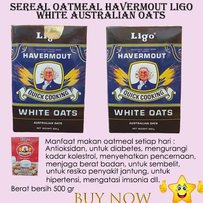 

Promo Awal tahun SEREAL OATMEAL HAVERMOUT LIGO WHITE AUSTRALIAN OAT QUICK COOKING Promo Awal tahun