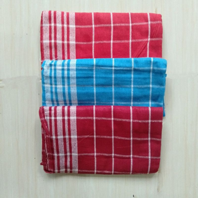 3 pcs Serbet kotak-kotak merk KJA / Serbet Warna