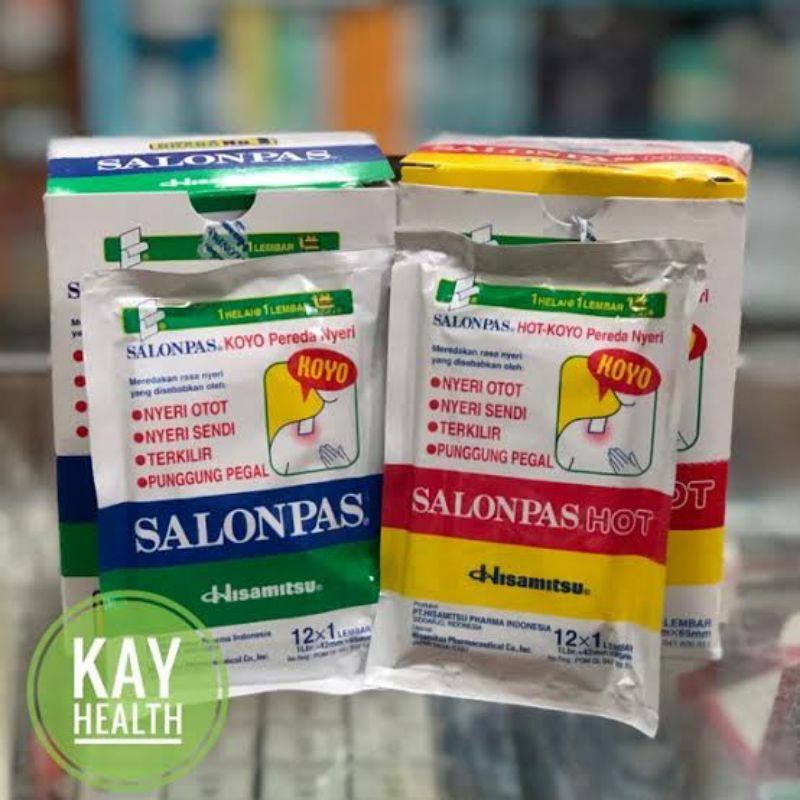 (ORIGINAL) Salonpas Koyo Hangat ( Biru ) & Salonpas Koyo Hot ( Merah ) Murah