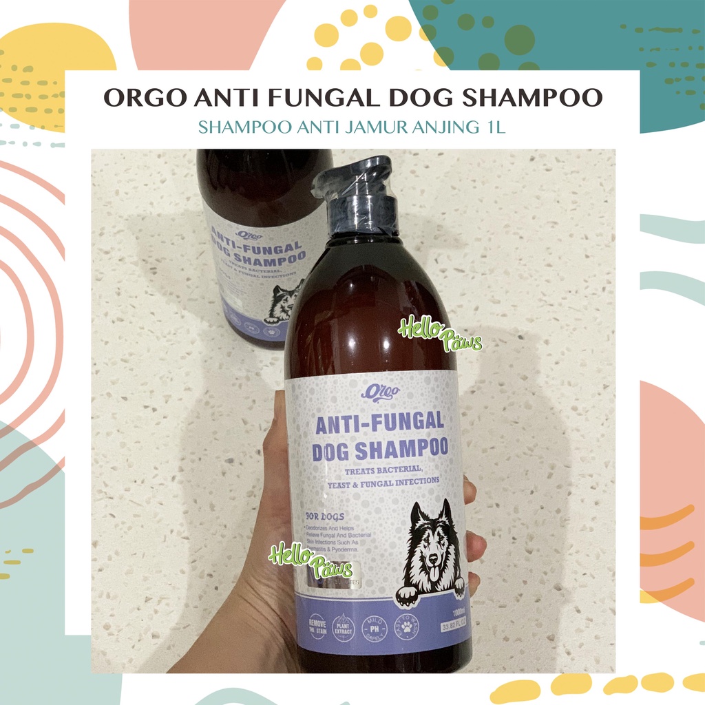 Orgo Anti Fungal Dog Shampoo 1 Liter - Shampoo Anti Jamur Anjing