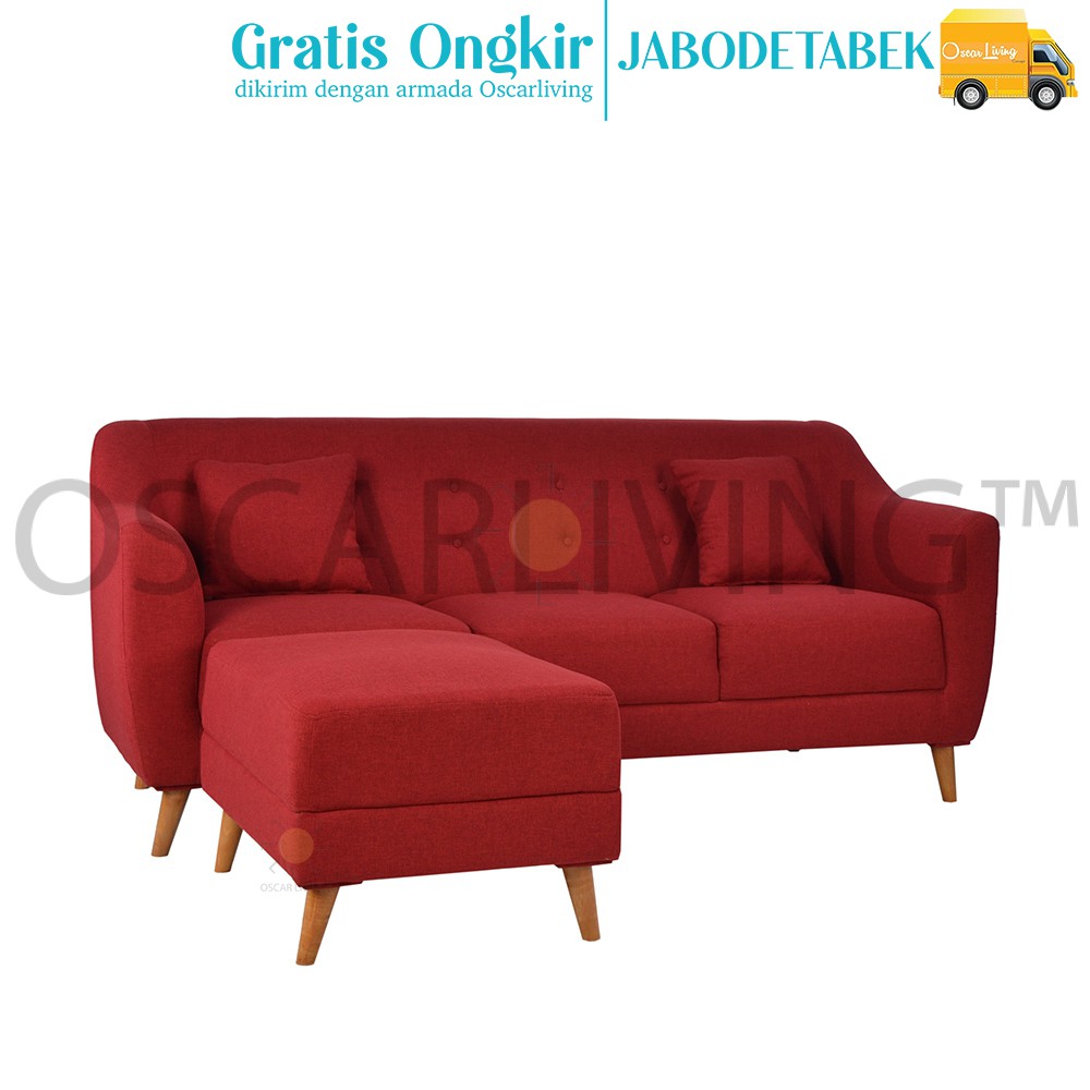 OLC Sofa L Rose Sofa Santai Minimalis - Khusus Jabodetabek