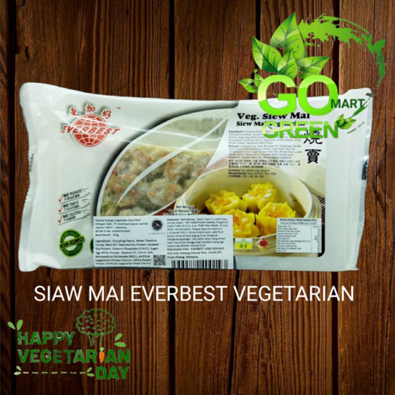 

Everbest Siaw Mai vegetarian 250g isi 18pcs
