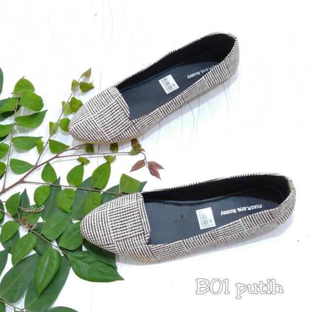 BORNEO BB01 SEPATU FLATSHOES BAHAN KANVAS