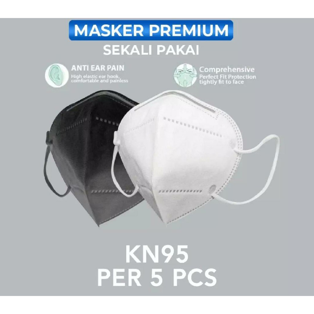 Masker Kesehatan KN95/KN 95 Original 5 Ply Protective Mask Masket Pelindung Wajah