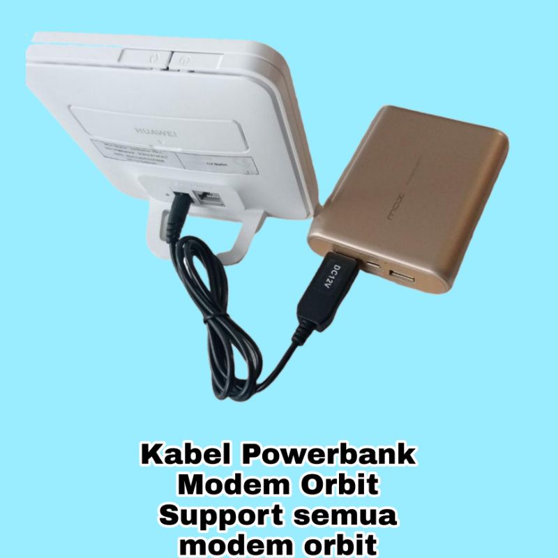 Kabel Powerbank Modem Orbit DC to Usb 12V Support untuk semua modem orbit modem indiehome dll