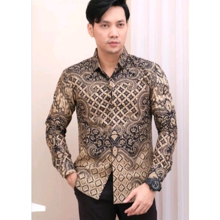 ( COD ) Gratis Ongkir Batik Pria Lengan Panjang/Kemeja Pria /Baju Kemeja Pria/Baju Batik Pria/Modere