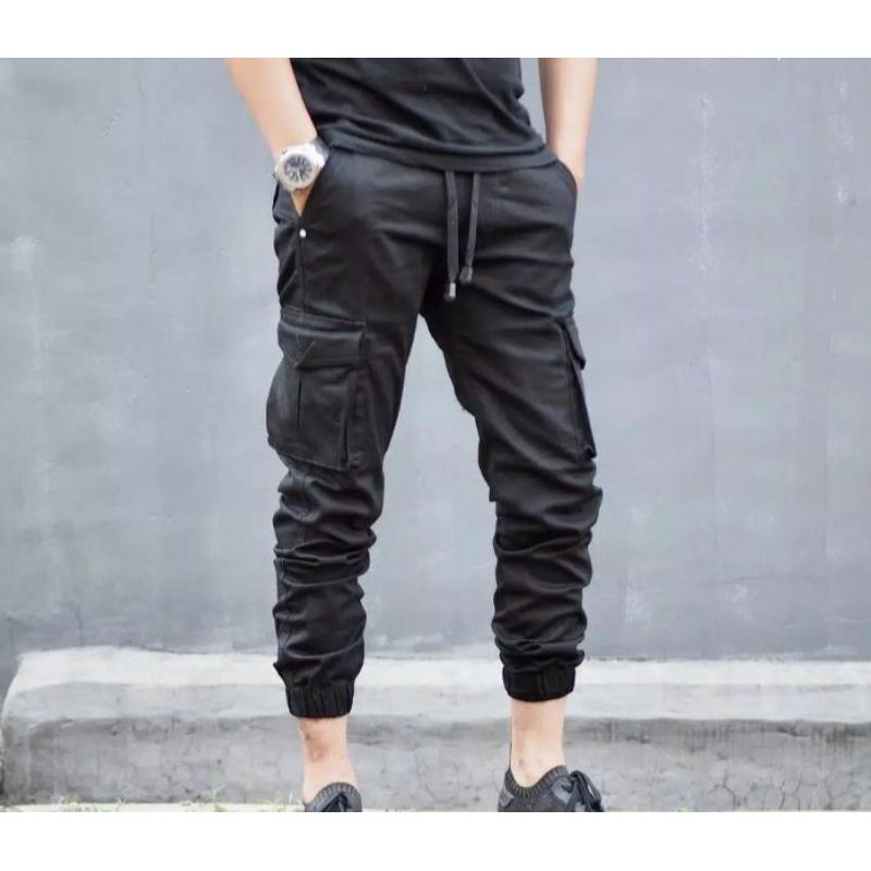 Celana jogger original - jogger cargo panjang - jogger cargo original - celana jogger strip