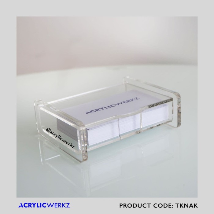 

READY Tempat Kartu Nama Acrylic - Kotak/Acrylic Name Card Holder DISKON