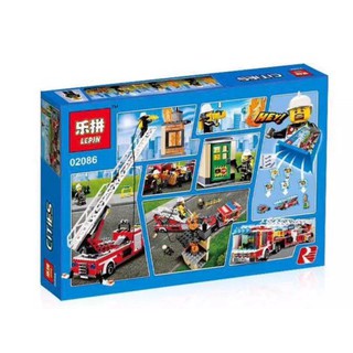 Lepin City Fire Engine Set 02086 Seri Cities - City
