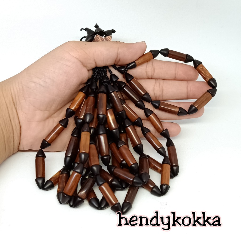 10 gelang kokka kaukah bambu  baru coklat