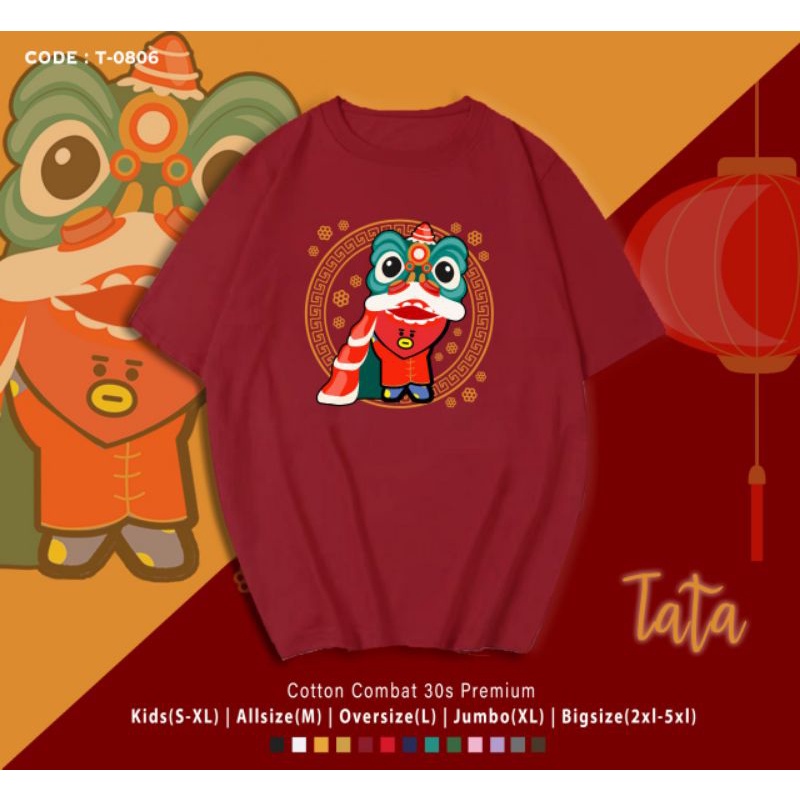 KAOS IMLEK BT21 TATA BARONGSAI/KAOS KATUN EDISI IMLEK B T S