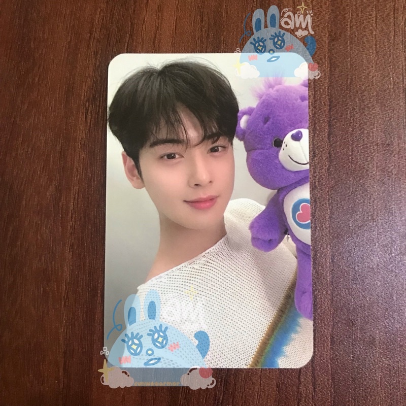 astro cha eunwoo pc photocard bear