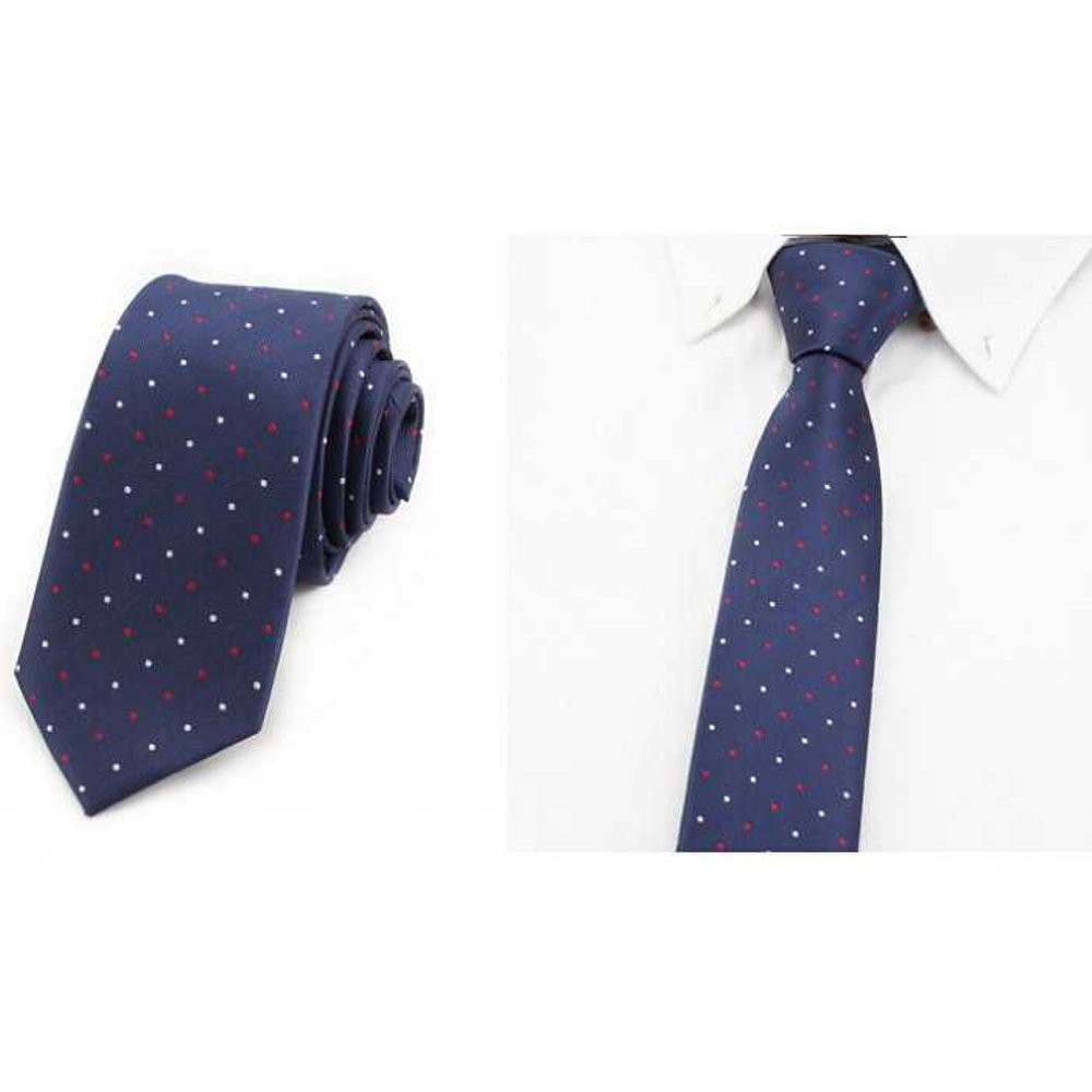 PROMO Dasi Executive Kantor Formal Pria - Blue Dotted