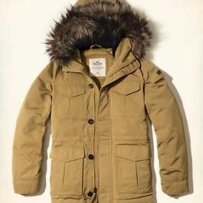 Jaket Winter Hollister Original Faux Fur Lined Parka