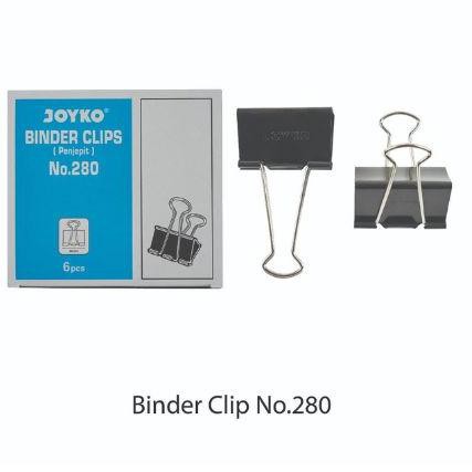 

µ+ Binder Clip 280 JOYKO / Penjepit Klip Kertas Dokumen File ( PERPACK 6)
