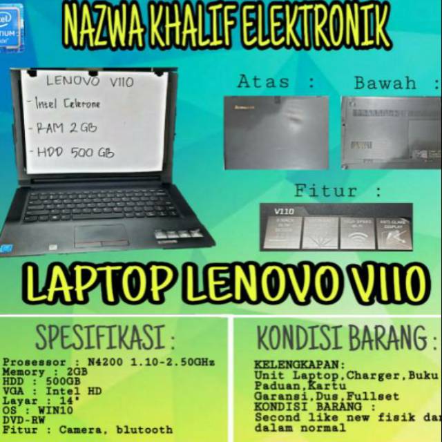 LAPTOP LENOVO V110