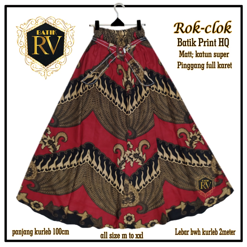 ROK BATIK TERBARU/Roksoganterlaris/Rokbatik Rok Roksogan Batik Rokklok batik Bawahanbatikterbaru BawahanRokklok Batiksantri Bawahan-3