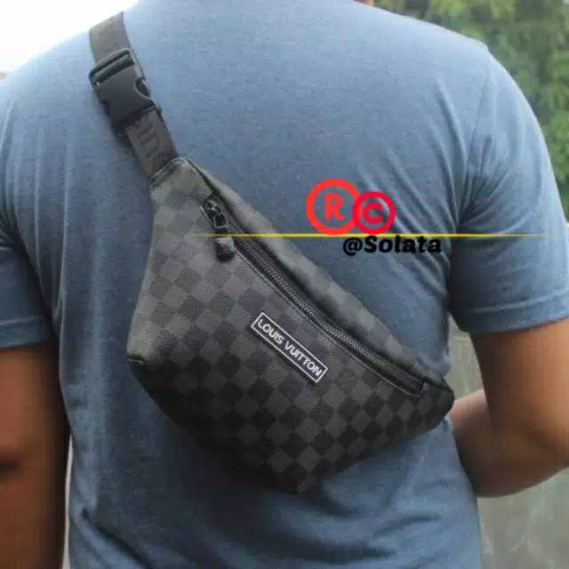 Tas Slempang Pria Lv - Waistbag Pria Lv - Slingbag Pria Wanita LV