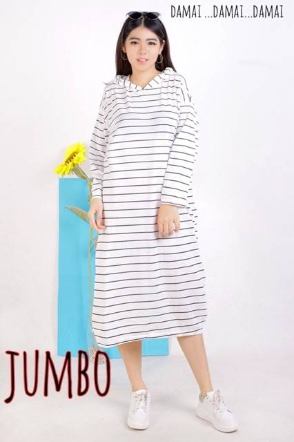 Dress wanita GODIVA hodie salur jumbo