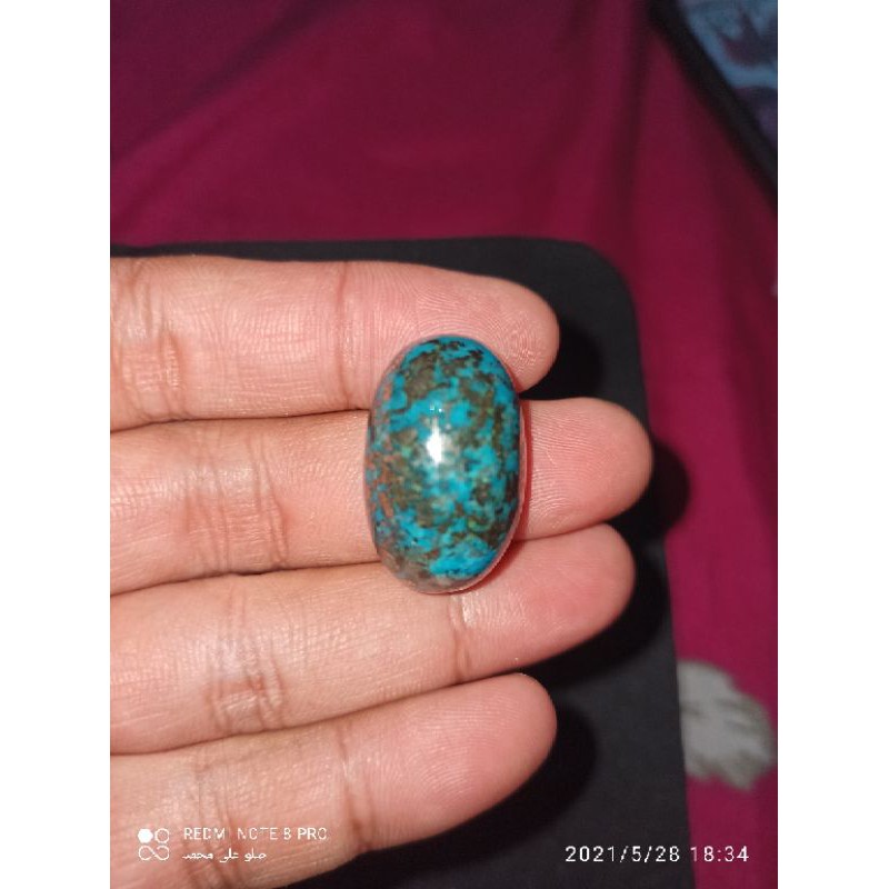 batu pirus persia serat perak jumbo (N)