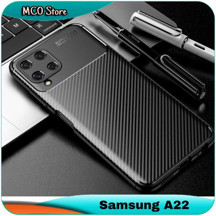 Casing Samsung Galaxy A22 4G A22 5G New Original Carbon Slim Fit Case