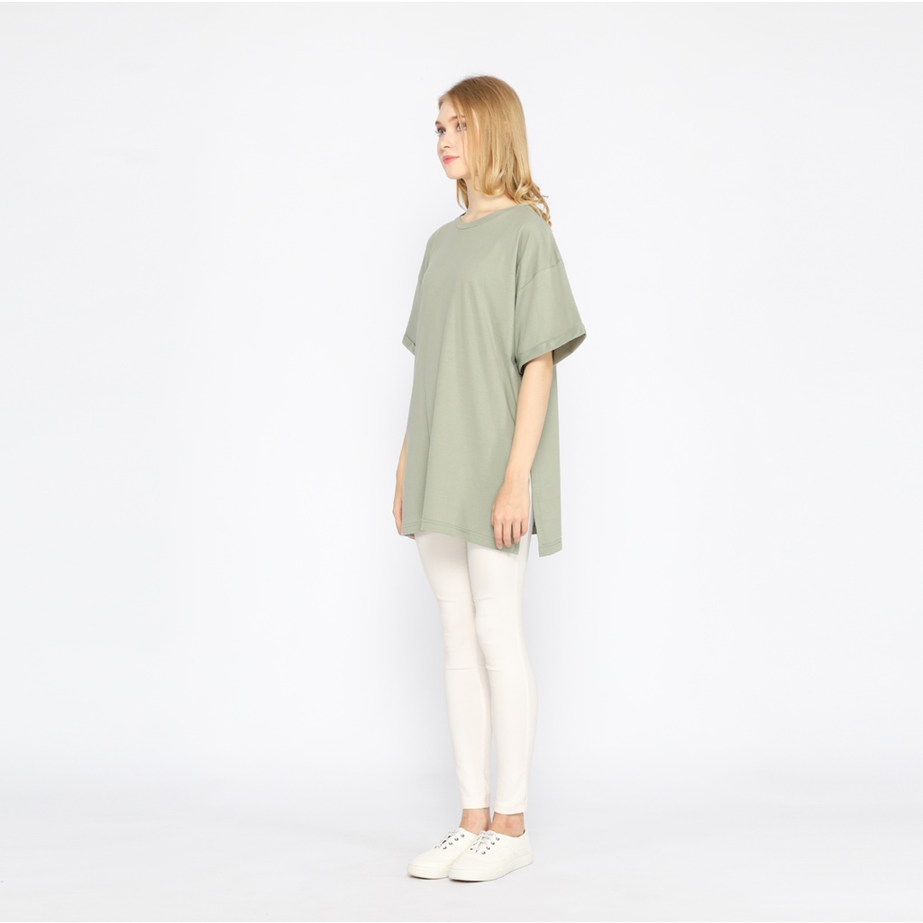 Elbow Kaos Oversize Wanita Basic Oversized Top