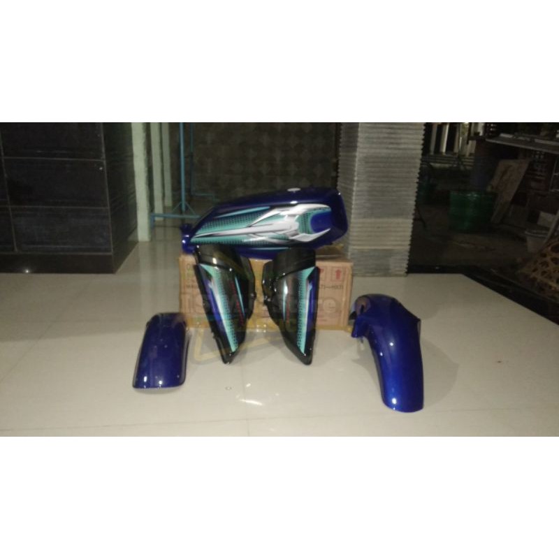 paket body Yamaha RX king 2007 set warna biru RX-King new RX k RX special