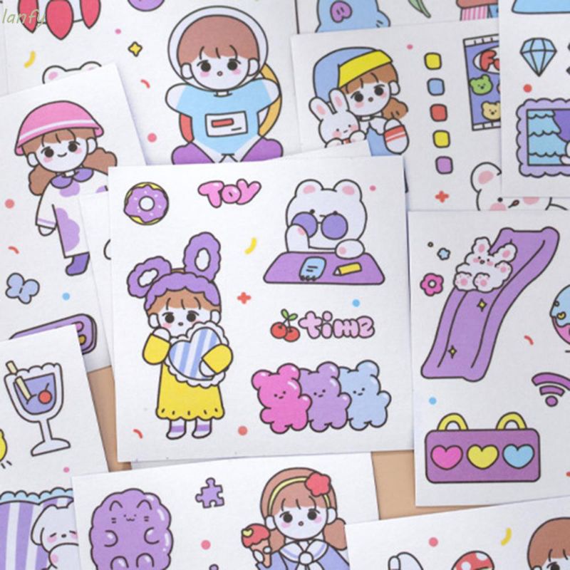 

1 Lembar Sticker sheet Perempuan lucu